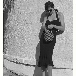 NWT ANTHROPOLOGIE HUTCH halter corset midi dress